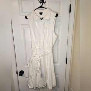 Torrid white poplin collard shirt dress. Size 3.